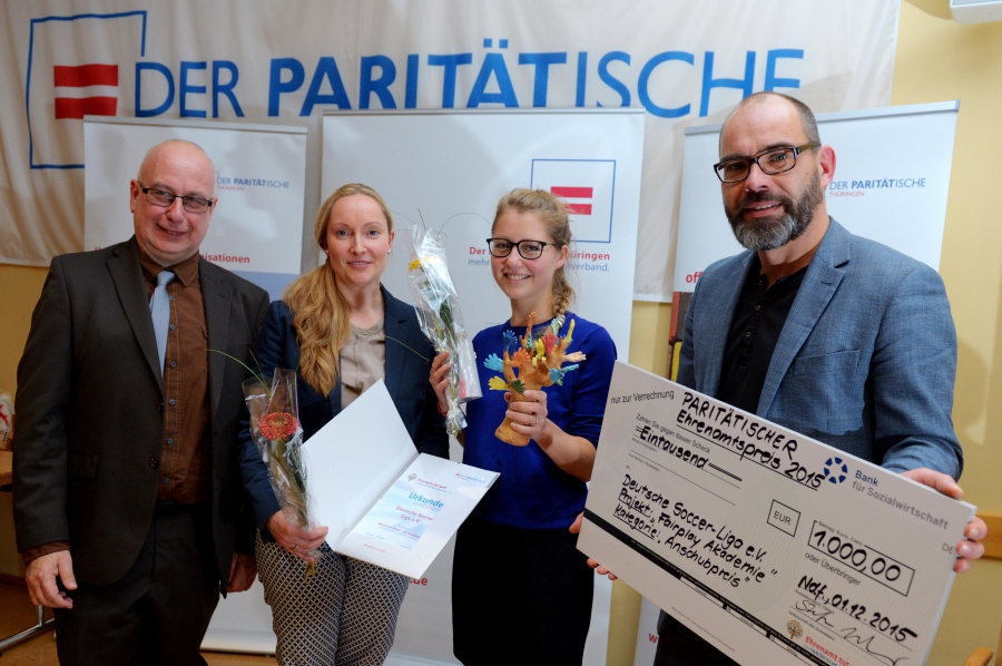 Paritätischer Ehrenamtspreis 2015 in der Kategorie „Ideenreiche Köpfe“
